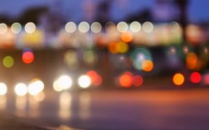 evening, traffic, lights, city, street, night, cars, blurred, bokeh, urban, road, dark, glow, headlights