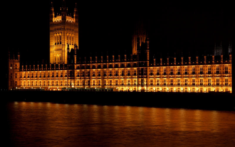 лондон, город, архитектура, парламент, река, темза, англия, великобрит