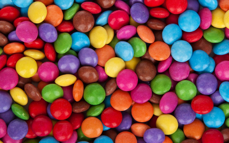 background, candy, chocolate, colorful, confectionery, dessert, food, multicolored, pattern, pile, smarties, sweet, texture