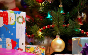 Рождество, Новый год, праздники, подарки, подарки, украшения, гирлянды, новогодняя елка
