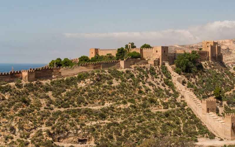Spain, landscape, fortress, castle, history, mountain, nature