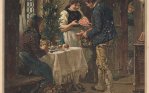 Ludwig Blume-Siebert, Christmas tree, Christmas, New Year, painting