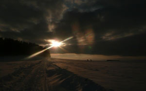winter sunset, winter sunrise, sunset, sunrise, snowscape, winter, cold, frosty, frozen, skiers, hikers