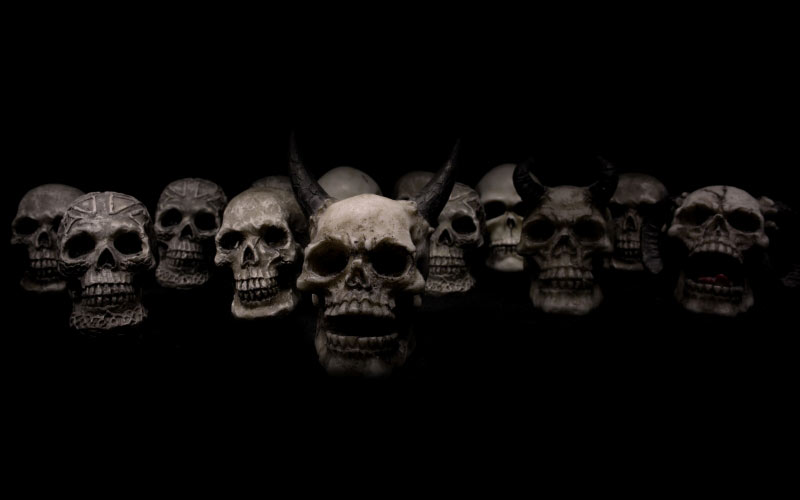 skulls, horror, death
