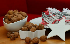 New year, Christmas, Xmas, holidays, food, walnuts