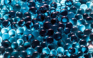 blue, abstract, balls, spheres