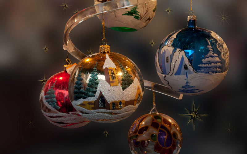 New year, Christmas, Xmas, holidays, ornaments, decorations