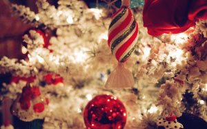 Новый год, Рождество, праздники, новогодние украшения, ёлка, снег