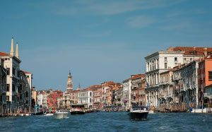 италия, венеция, канал, архитектура, город, вода, лодки