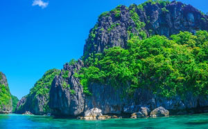 sea, ocean, island, rock, cliff, turquoise, paradise, vacation, nature, summer, travel, resort