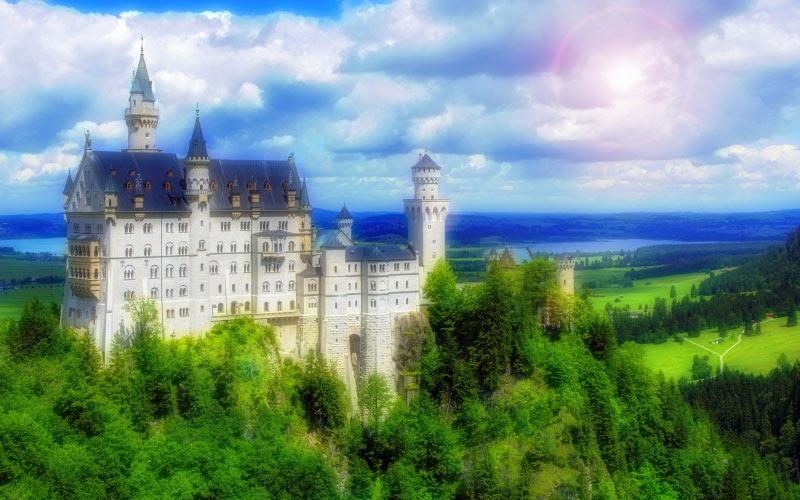 замок, сказка, королевство, средневековый, королевский, история, дворец, архитектура, ноушванштейн