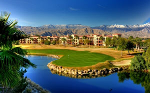 гольф, курорт, зеленый, корт, спорт, пейзаж, отдых, природа, досуг