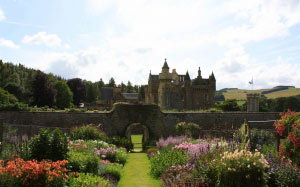 шотландия, замок, история, архитектура, пейзаж, сад