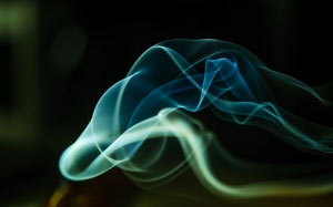 smoke, lights, curly, dark, abstract, background