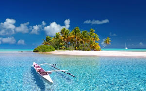 french polynesia, tahiti, south sea, island, fakarava, atol, paradise, dream, beach, travel, pacific, sea, palm trees, nature, deserted island, sand, water, landscape, relaxation
