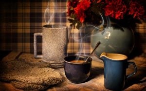 стол, кофе, зима, тепло, уютно, чашка, напиток, жарко, тепло, кружка, дом, пар