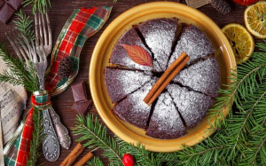 xmas, new year, table, cake, pie, christmas cake, food, sweets, sponge cake, dessert, sweet, baking, treats, christmas, still life