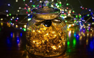 bright, xmas, new year, glass, lights, colorful, christmas, christmas garland, holiday