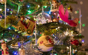 рождество, новогодняя елка, елочные украшения, шарики, праздник, новый год