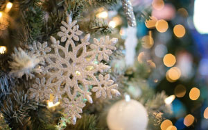 снежинка, новогоднее украшение, новогодняя елка, декабрь, праздник, рождество, зима, новый год