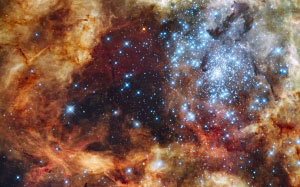hubble space telescope, r136, super star cluster, 30 doradus nebula, tarantula nebula, ngc 2070, space, r136