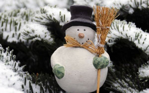 снег, зима, погода, сезон, декор, рождественские украшения, фигура, снеговик, зимний, рождество, новый год, ветки