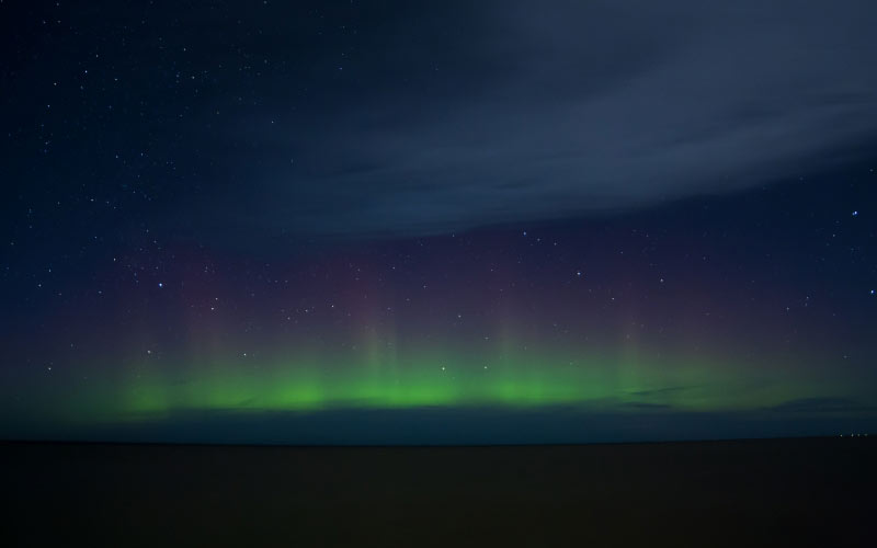небо, ночь, атмосфера, темно, зеленый, красочный, аврора, аляска, северное сияние