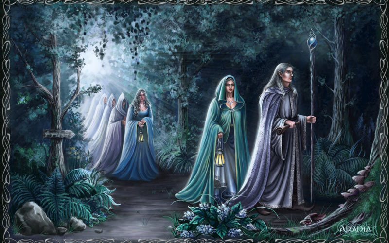 elves, middle-earth, lotr, the lord of the rings, fantasy, painting