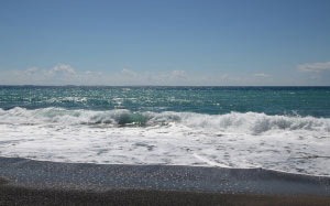 water, ocean, nature, beach, wave, greece, crete, sea, summer, sky, blue