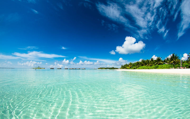 blue, sea, beach, maldives, ocean, paradise, resort, seascape, seashore, tropical, water, sky, cloud, sky, land, scenics, tranquil, nature, idyllic, tropical, day, vacations, trip, travel, horizon, outdoors, turquoise, luxury, lagoon, tahiti