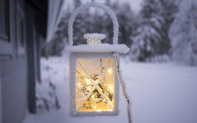 cold, decoration, frost, frozen, ice, icy, lamp, light, nature, outdoors, scenic, season, snow, winter, focus on foreground