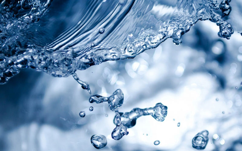 вода, капелька, капли, роса, жидкость, абстрактный, пульсация, чистый, течь, всплеск, макро, синий, аква, влага, жидкость