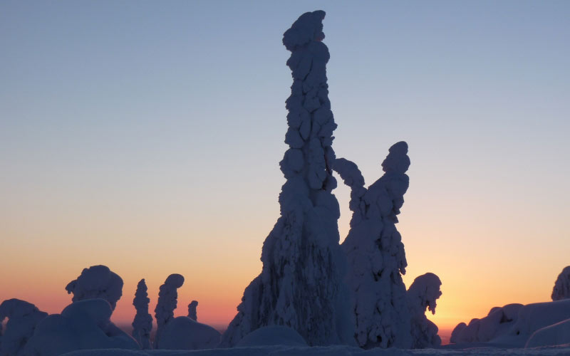 landscape, rock, mountain, snow, winter, sky, sunrise, ice, arctic, badlands, finland, sun, lapland