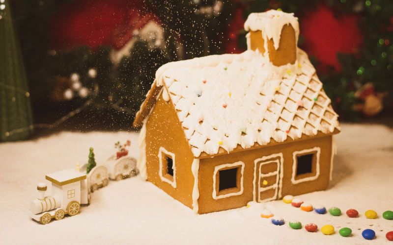 gingerbread house, xmas, christmas, new year, holiday, christmas decoration