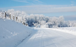 landscape, nature, snow, cold, winter, road, frost, forest, nord