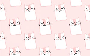 pattern, pink, cute, fur, cats, pets, animals, cartoon, kitten, anime