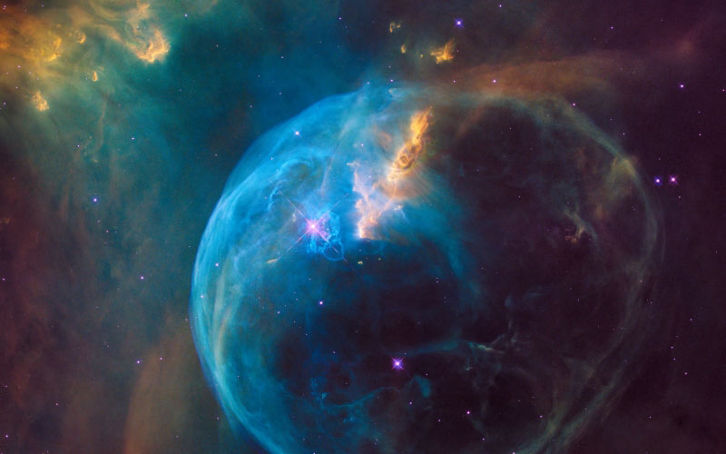 astronomy, bubble nebula, cosmos, galaxy, space, universe, stars, sky