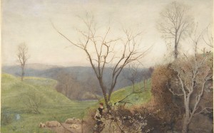 john william north, drawings, watercolor, gouache, graphite, art, painting, spring, landscape