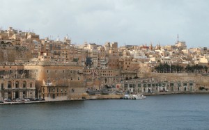 malta, valletta, senglea, panorama, south, coast, sea, city, architecture, landscape