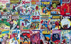 novel, pattern, dc, art, collage, nerd, marvel, avengers, comics, superhero, geek, fandom, x men, captain america, spider man, fantastic four, comic book