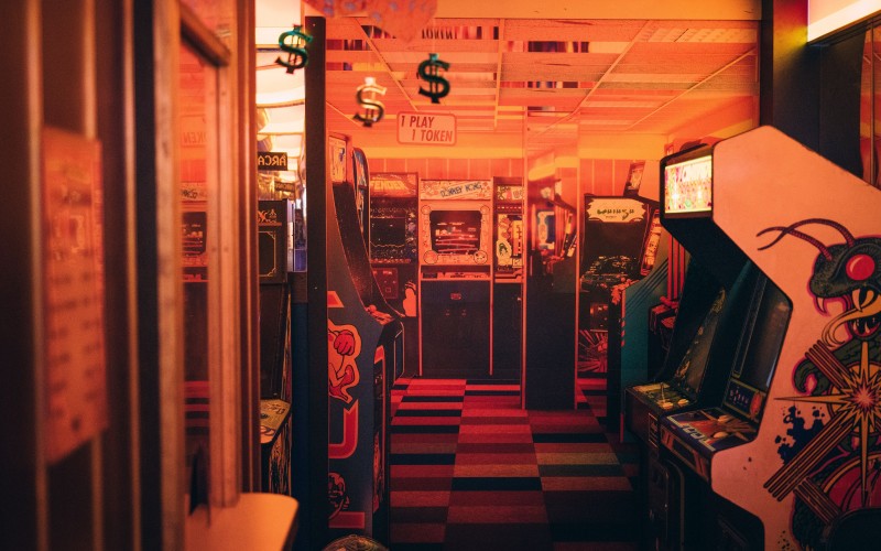 video games, arcade, arcade machine, coin-op