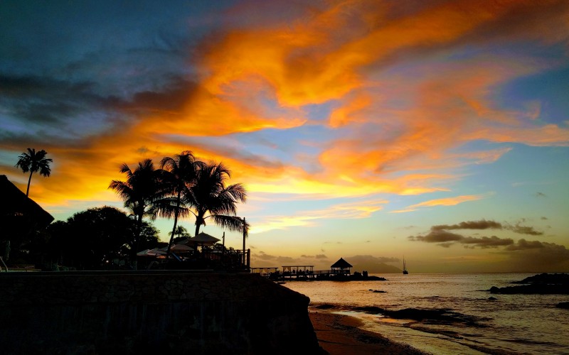 bel ombre, seychelles, paradise, sunset, landscape, nature, sea, ocean, beach