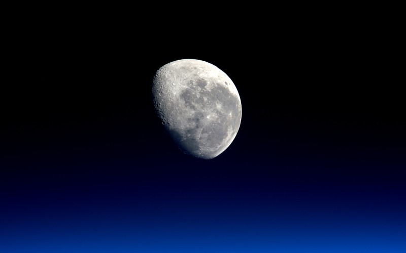 луна, ночь, небо, космос, астрономия, поверхность луны