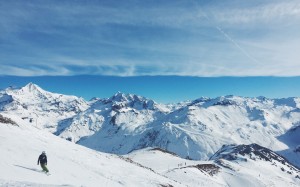 mountains, snow, winter, mountain range, snowboard, skiing, sports, resort, alps