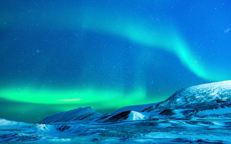 пейзаж, природа, снег, ночь, атмосфера, ледник, арктический, северное сияние, аляска, арктический, синий, зеленый, звездный, небо, северный полюс, полярный, северное сияние, ледяная шапка