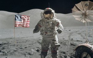 луна, космонавт, аполлон-17, наса, наука, технологии, космос, сша, америка, флаг