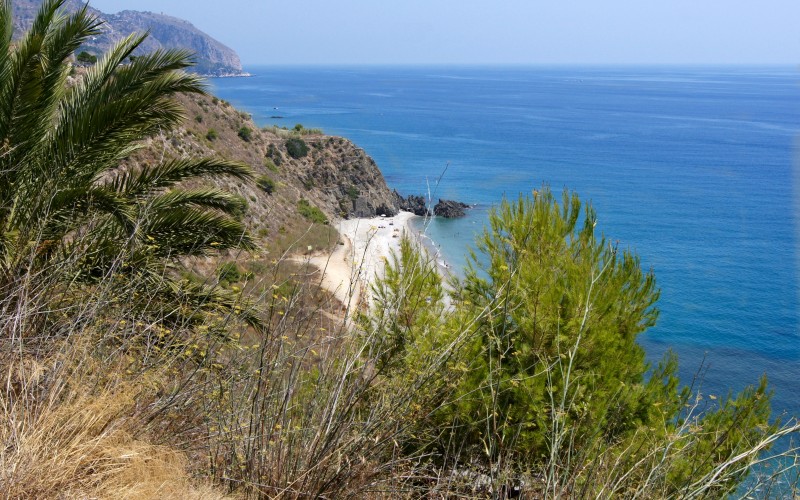 costa tropical, mediterranean, sea, salobrena, andalusia, spain, landscape, summer, ocean, shore, beach