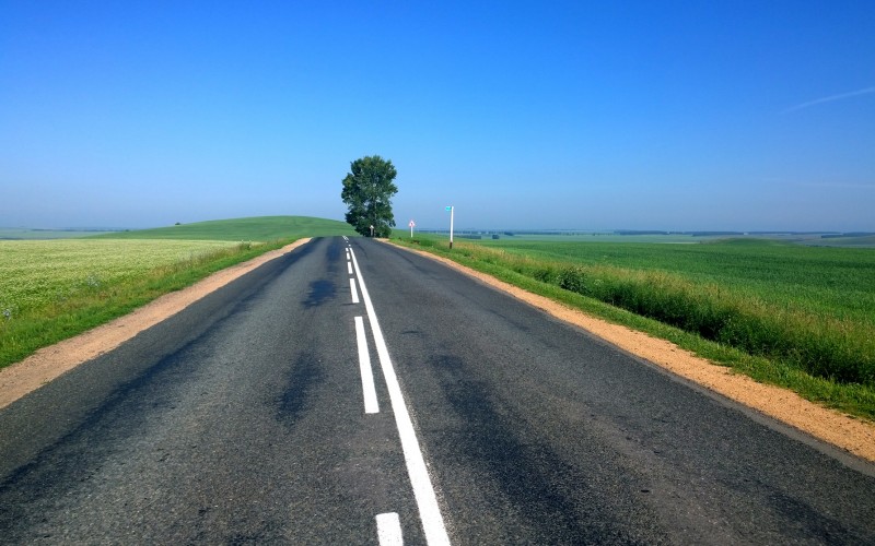 horizon, road, field, prairie, highway, driving, asphalt, lane, plain, trip, grassland, rural