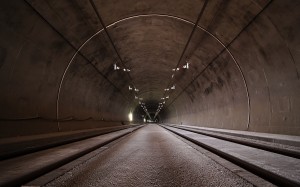 перспектива, тоннель, метро, ​​транспорт, инфраструктура, симметрия, железная дорога