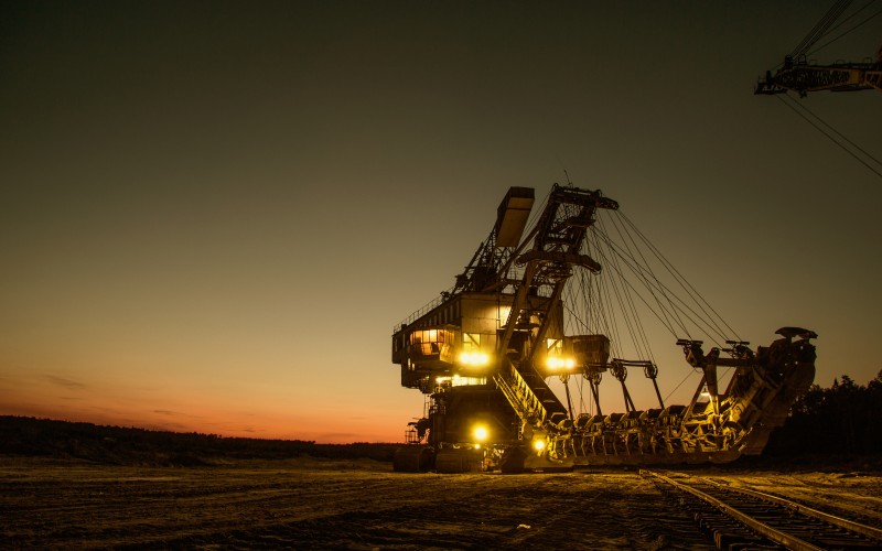 sunset, tractor, night, dusk, transport, evening, construction, vehicle, industry, construction site, grader, excavator, dig, big, technique, equipment, machinery, building, heavy